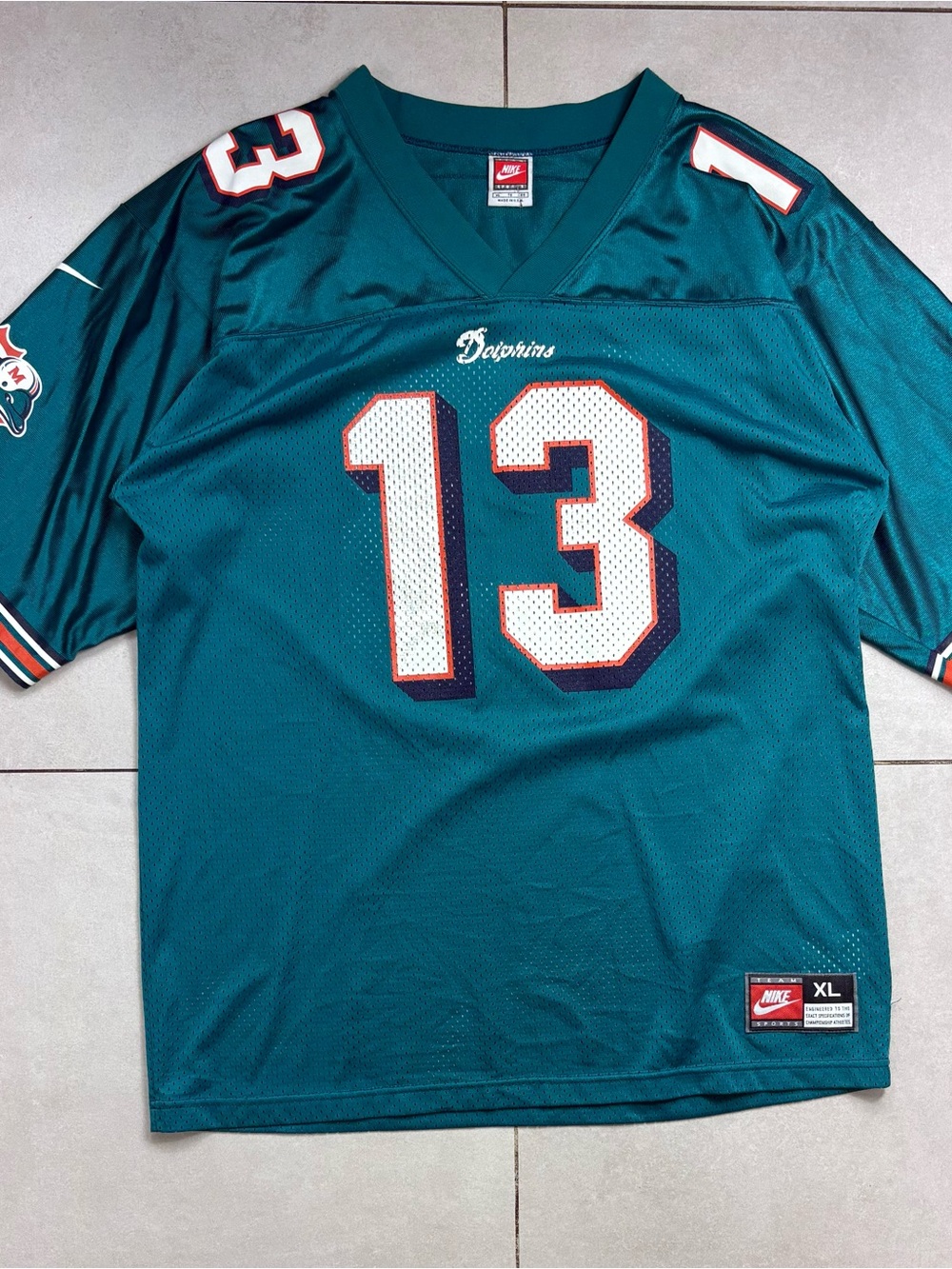 Nike Teal Miami Dolphins #13 Football Jersey